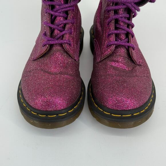 Dr Martens 1460 Pascal Glitter Rare Ankle Sparkly Disco Boots US 6 UK 4 EU 37 - Picture 4 of 9